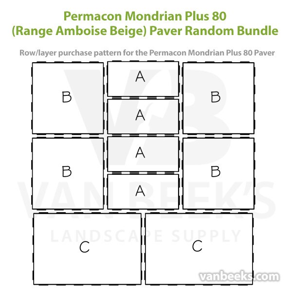 Permacon Mondrian Plus 80 Paver